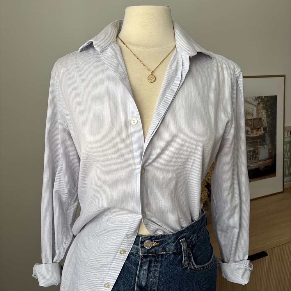 Classic Striped Button-Up Shirt